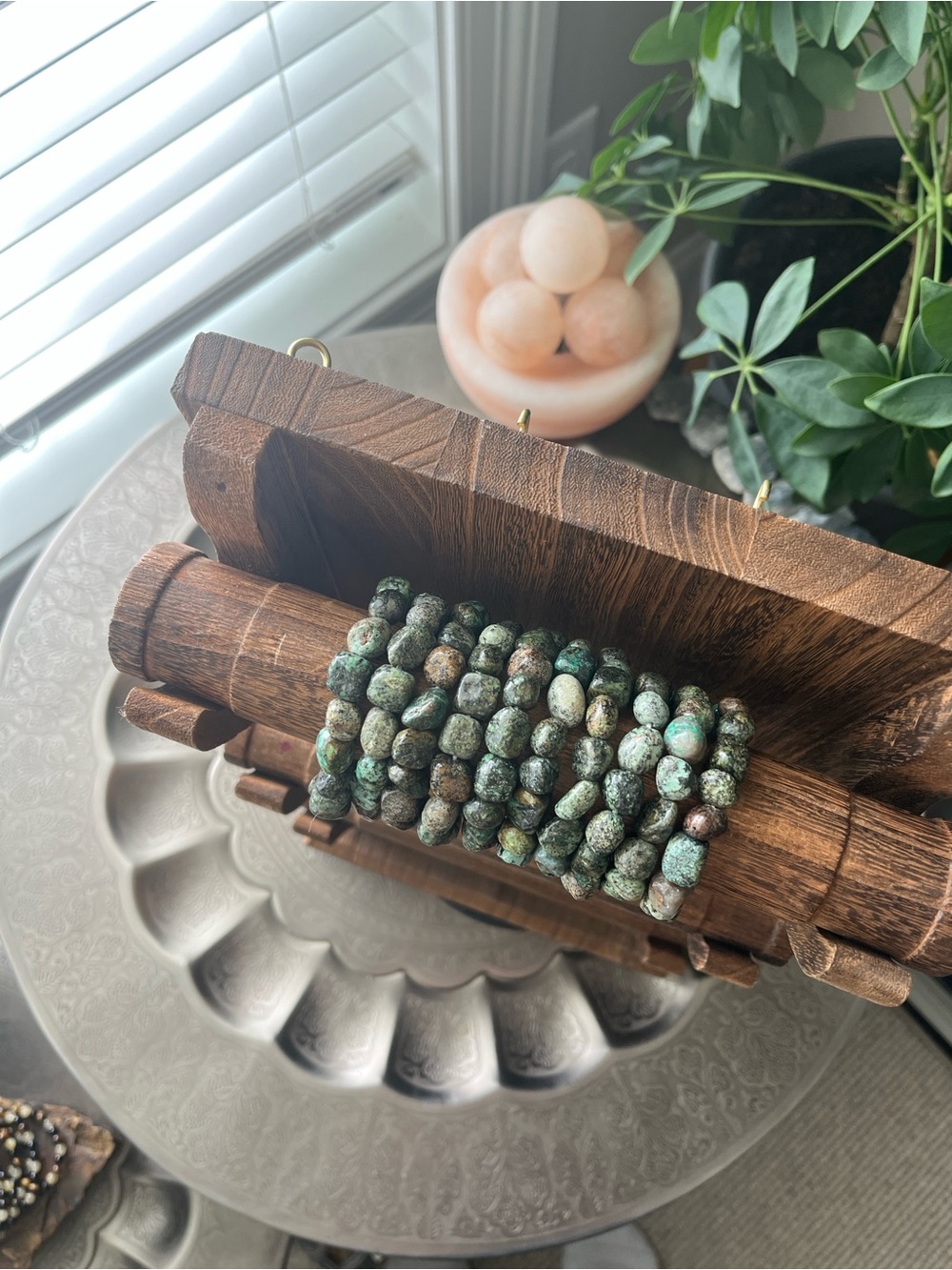 African Turquoise Tumble Bracelet